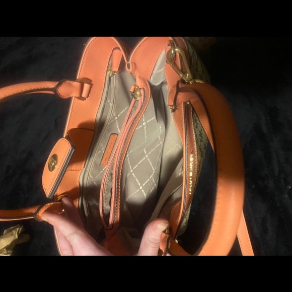 MICHAEL KORS Tan and Pink/Coral Bag - Picture 5 of 15